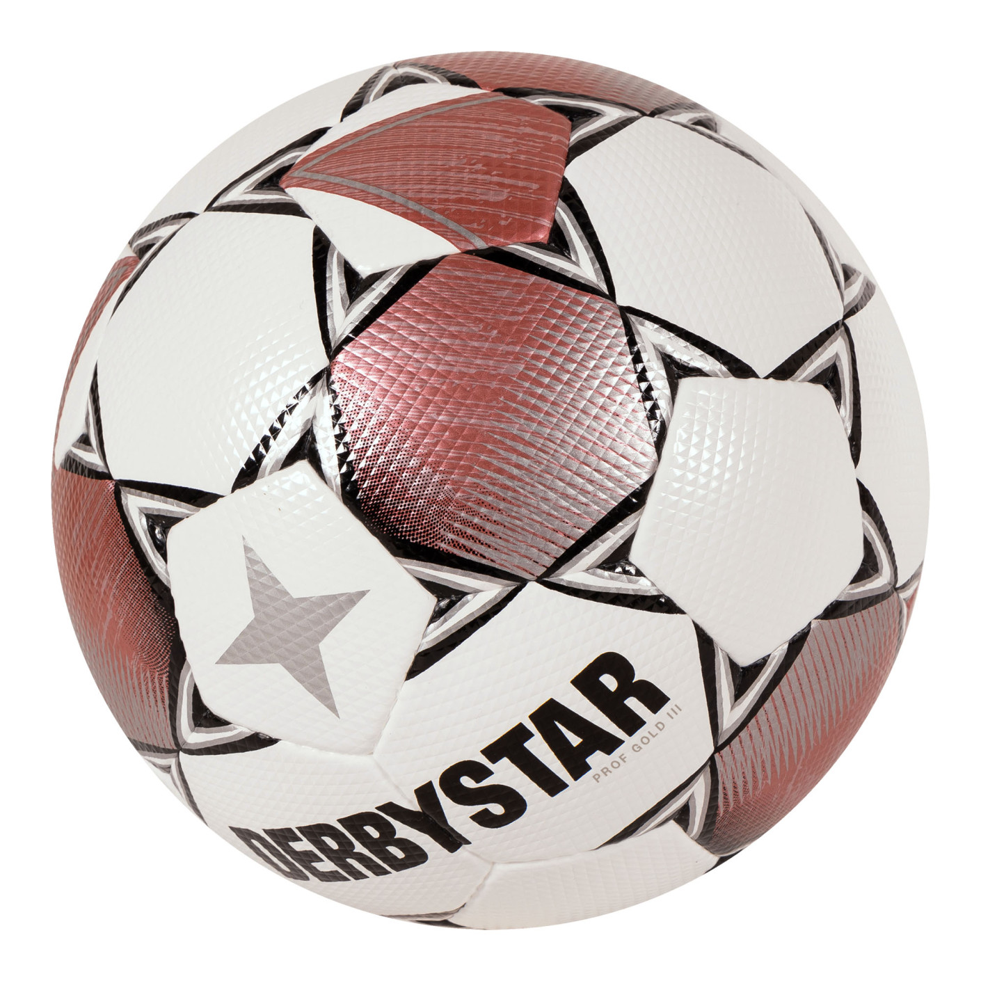 Derbystar Prof Gold III Voetbal Maat 5 Wit Roze Zwart