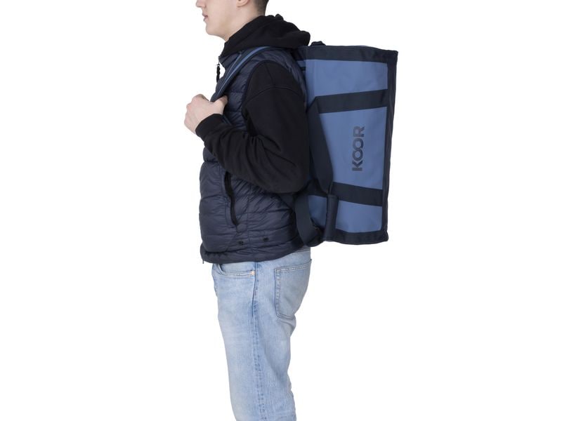 KOOR Duffle Bag Sooma 50 l, Blau Wasserabweisende Reisetasche