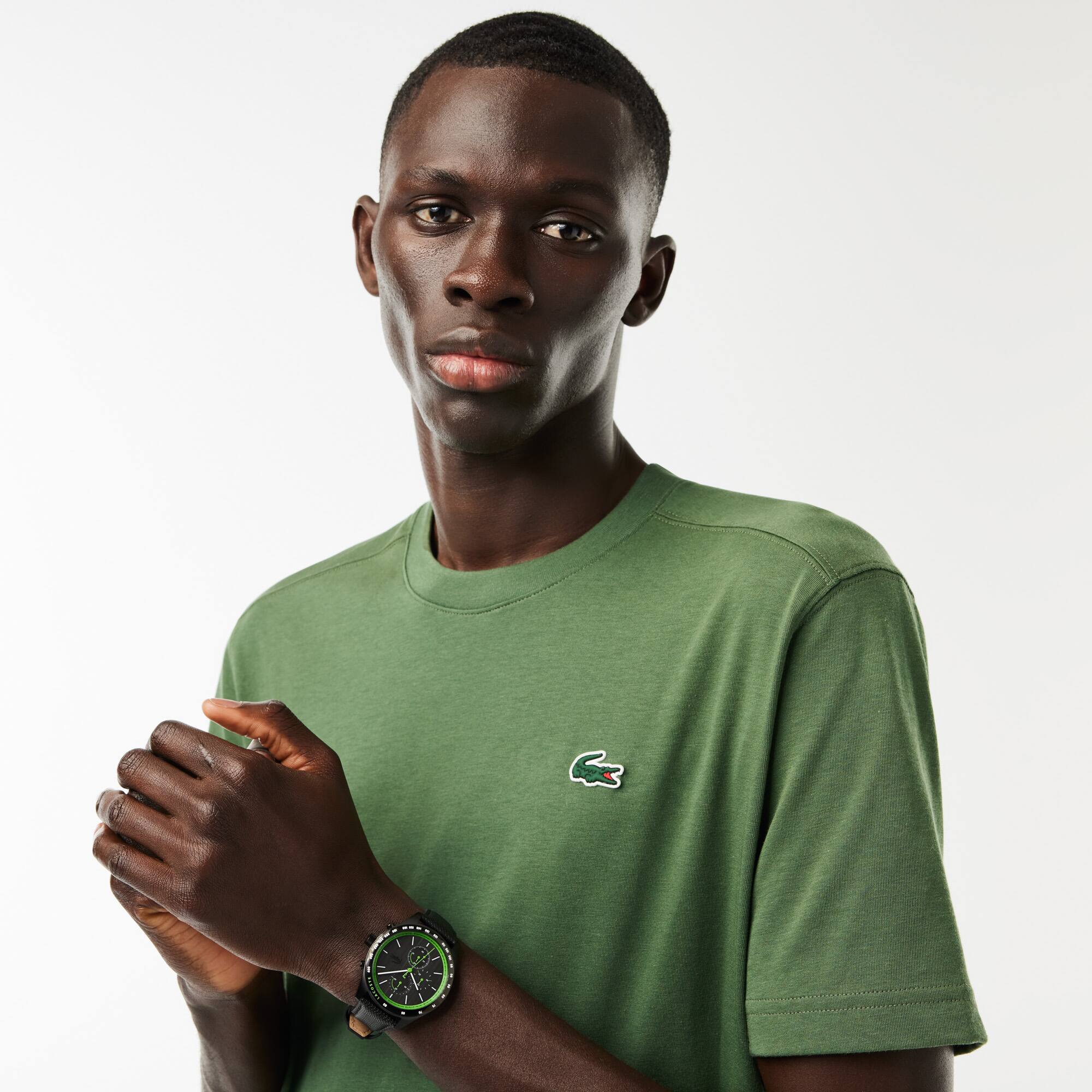 Montre chronographe Apext cuir Montres - Blanc - Lacoste - Homme