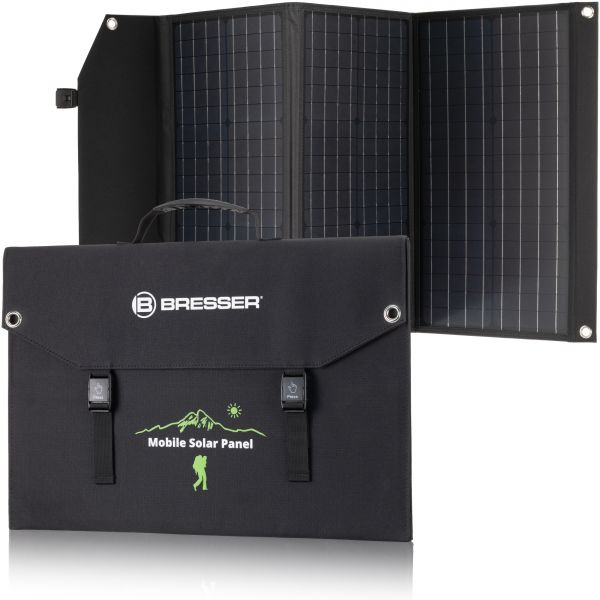 Bresser Painel Solar - Carregador Portátil 90W Bresser Black