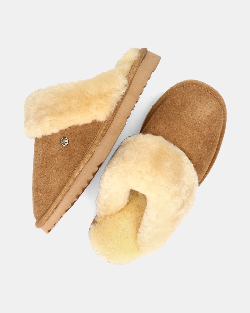 Warmbat Australia Flurry Pantoffels  - cognac