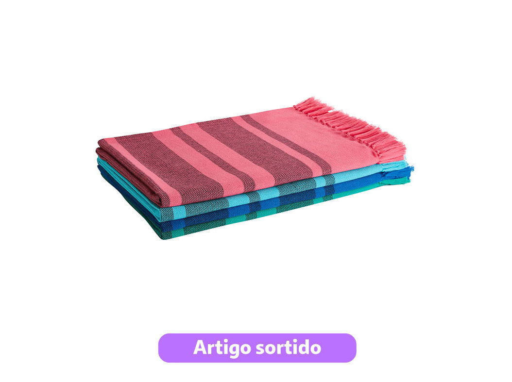TOALHA PRAIA ACTUEL 100% ALGODÃO 170G 90X180CM CORES SORTIDAS
