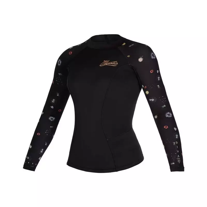 Veste néoprène MYSTIC Diva manche longue 2mm Femme - Black