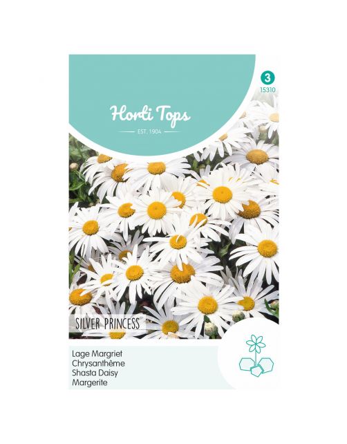 Hortitops Chrysanthemum - Lage Margriet Silver Princess - Bloemenzaden - 500 g