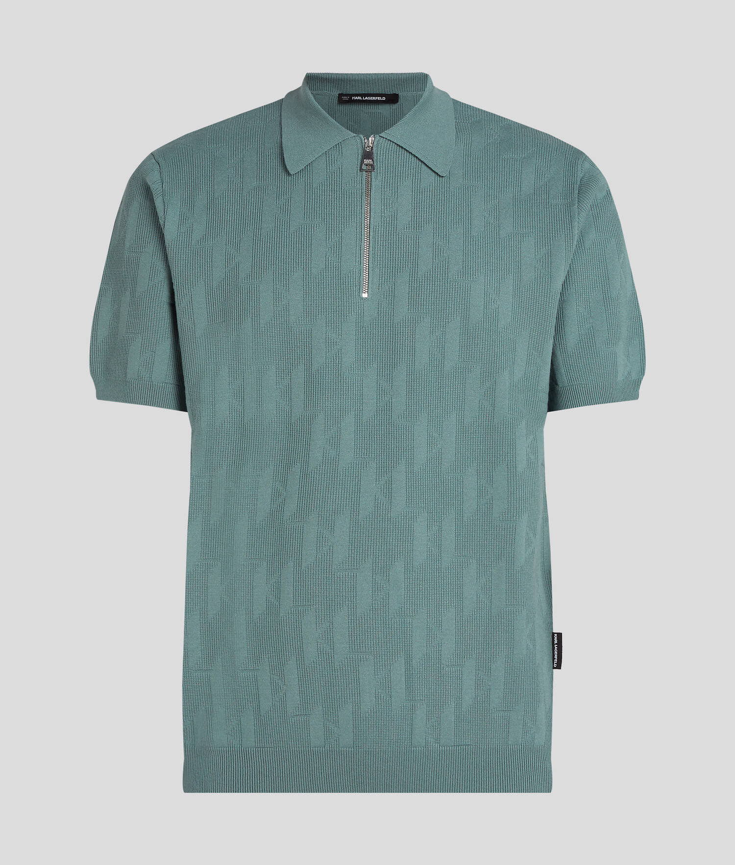 POLO ZIPPÉ KL MONOGRAM