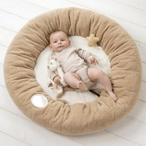 TAPIS POUF AVEC ARCHES NATUREL - BEIGE - NATTOU