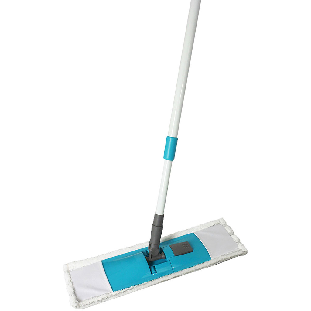 Balai plat multiusage avec housse microfibre