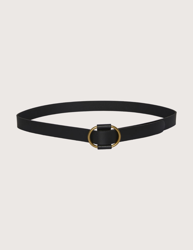PIECES CEINTURE EN CUIR PILJA NOIRE LARGEUR 2,3 CM