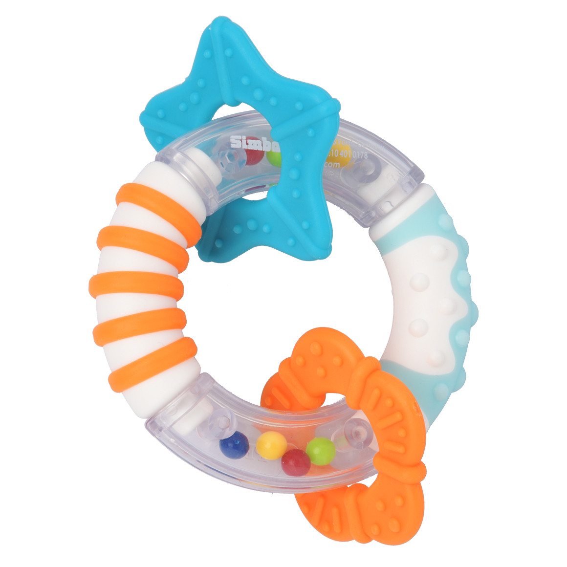 Simba Simba ABC Touch Ringrassel ab 3 Monaten türkis / orange