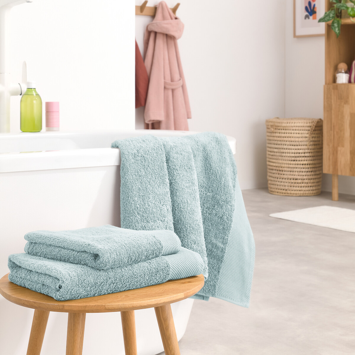 LA REDOUTE INTERIEURS<br>Toalha de banho maxi lisa 500 g/m², Scenario