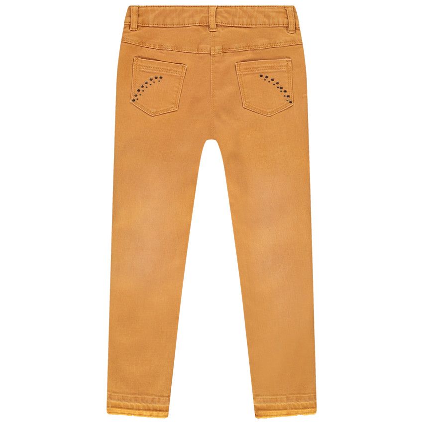 Jeans fantaisie pour fille - Jaune