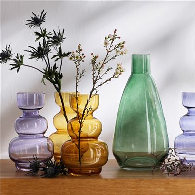 Vase en verre coloré