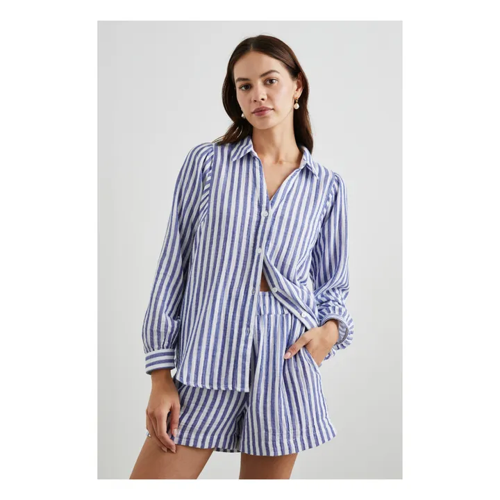 Rails Chemise Lo Rayures Coton Bio | Bleu
