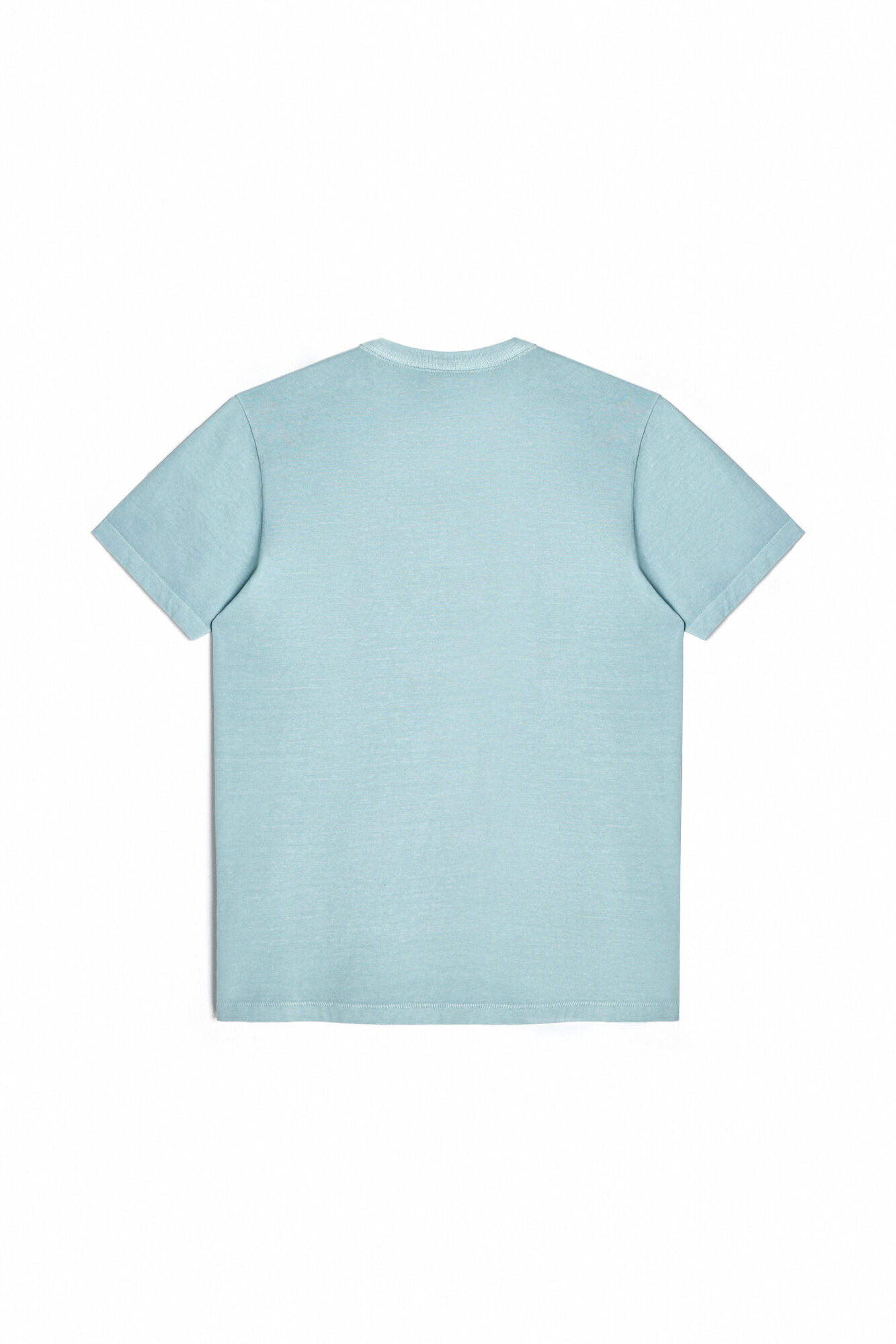 Camiseta básica com bordado de avião OOTO - Turquesa