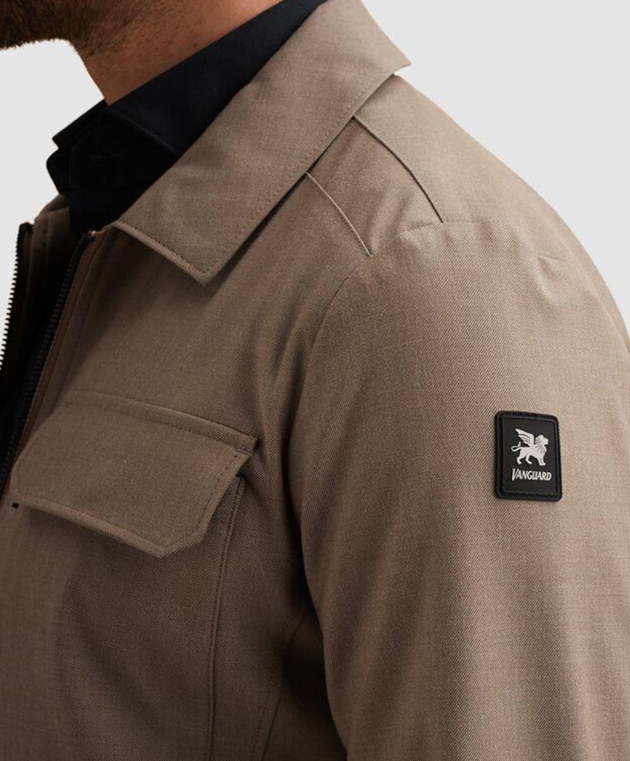 Vanguard Heren overshirt beige