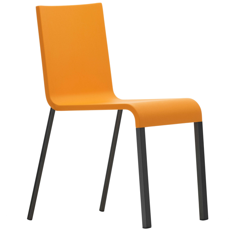 Vitra .03 stoel gep. onderstel zwart niet stapelbaar mango