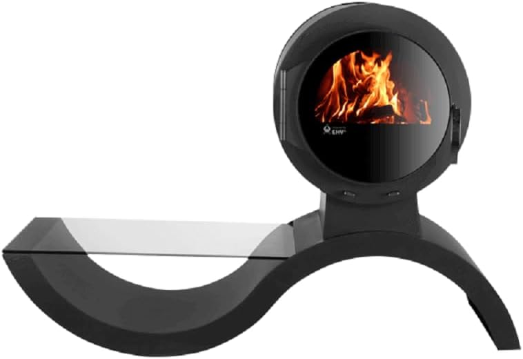 Kaminofen Kanuk® Wave Holzofen - Werkstattofen - Schwedenofen - Energieeffizienzklasse A+ - Top Qualität - Zulassung für Deutschland, Österreich und Schweiz - BimSchV