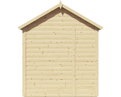 Konsta blokhut tuinhuis met vloer, 201 x 189 cm, natuurlijke afwerking