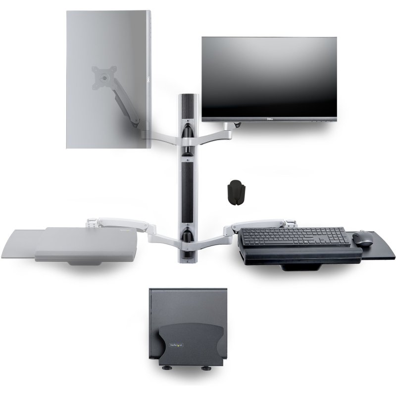 StarTech.com Poste de Travail Mural, Support VESA de Moniteur/Écran 32