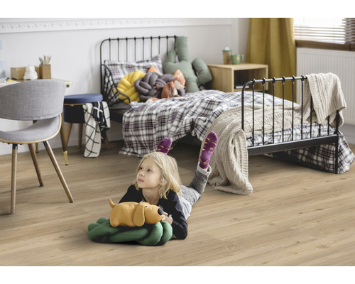 Vinylvloer CLIC55 Columbia Taupe landelijke plank klikverbinding 1239 x 212 x 4,5 mm