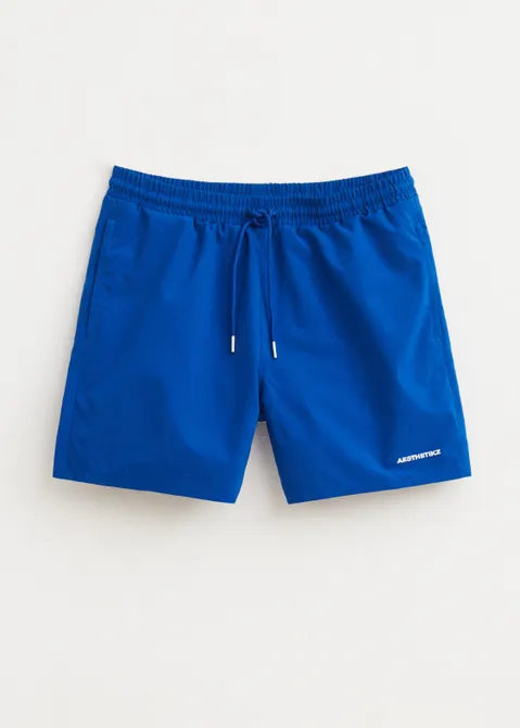 Zwembroek met merk logo blauw (BLW.K)