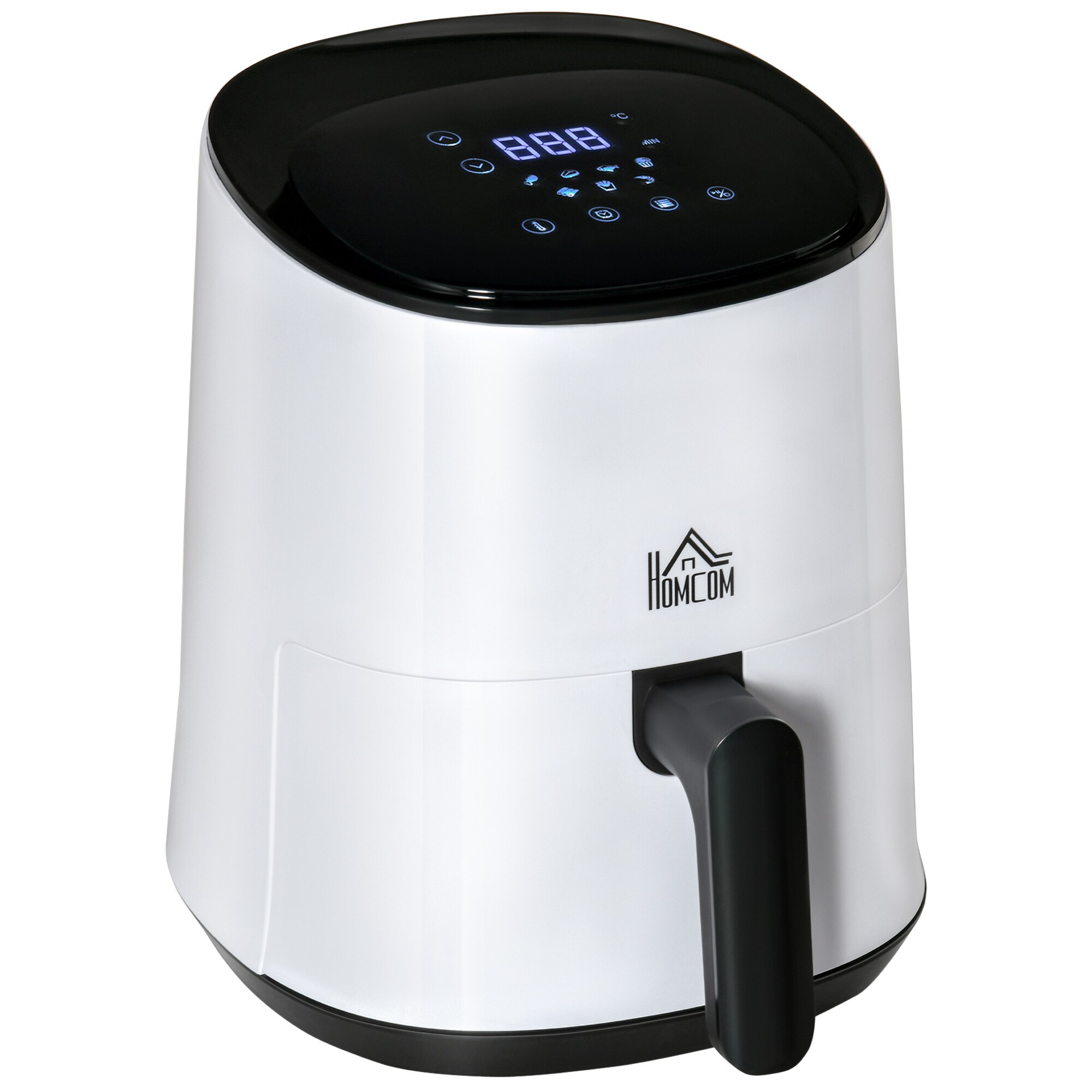 HOMCOM Luftfritteuse mit LED-Anzeige weiß 33,9L x 24,9B x 29,9H cm