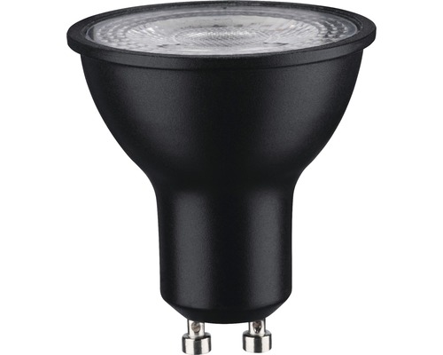 LED-reflector MR16 dimbaar GU10 7W 460 lm 2700 K warm wit, compatibel met Paulmann Urail-systeem, zwart
