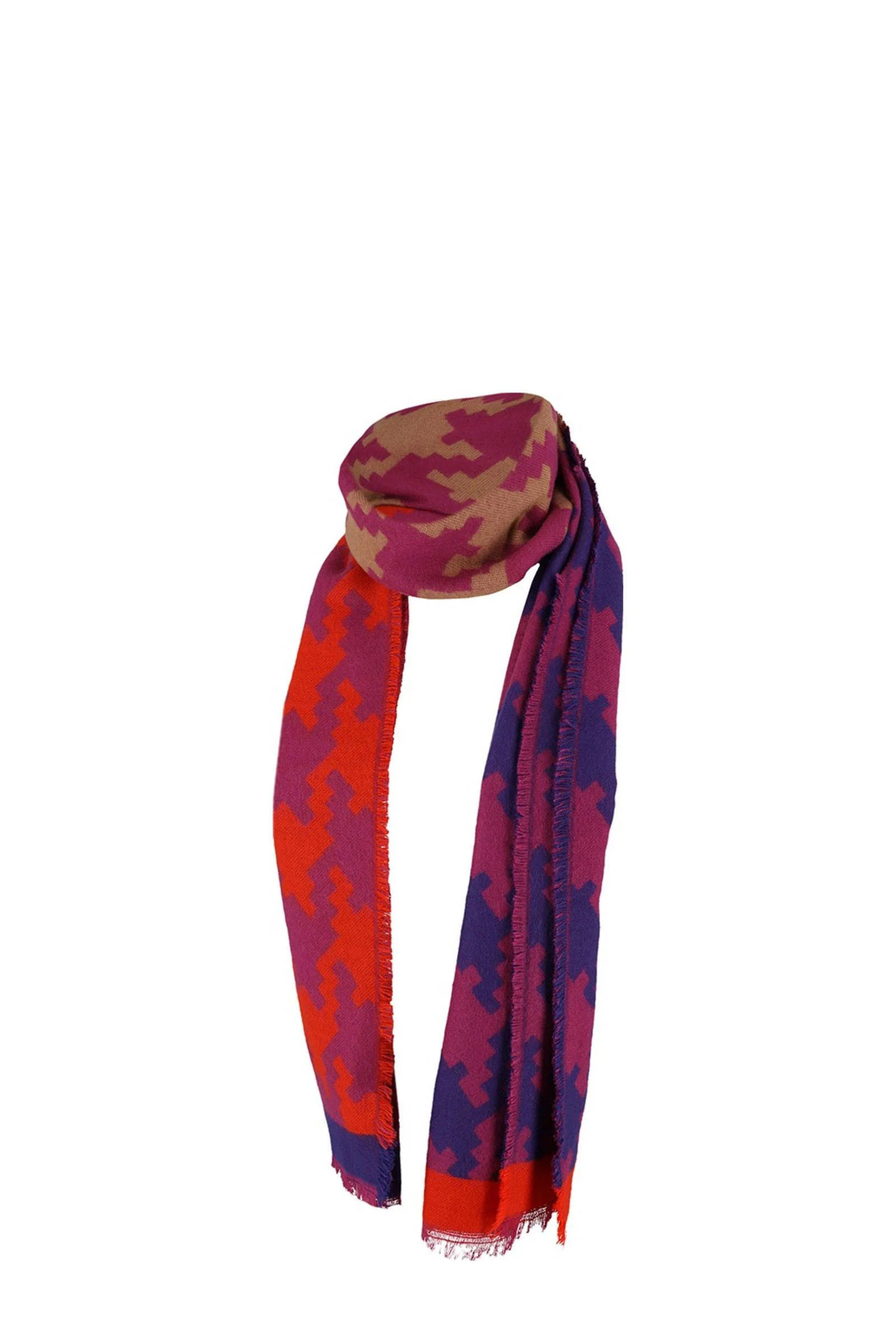 Sarlini sjaal met print multi