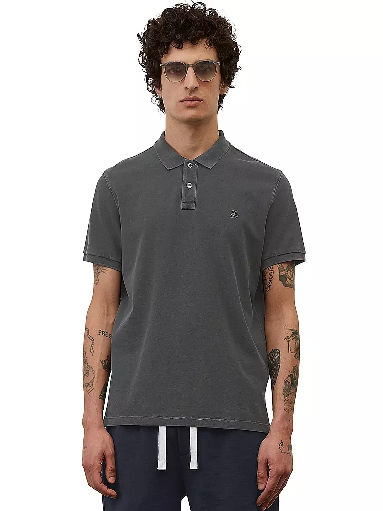 MARC O'POLO Poloshirt schwarz