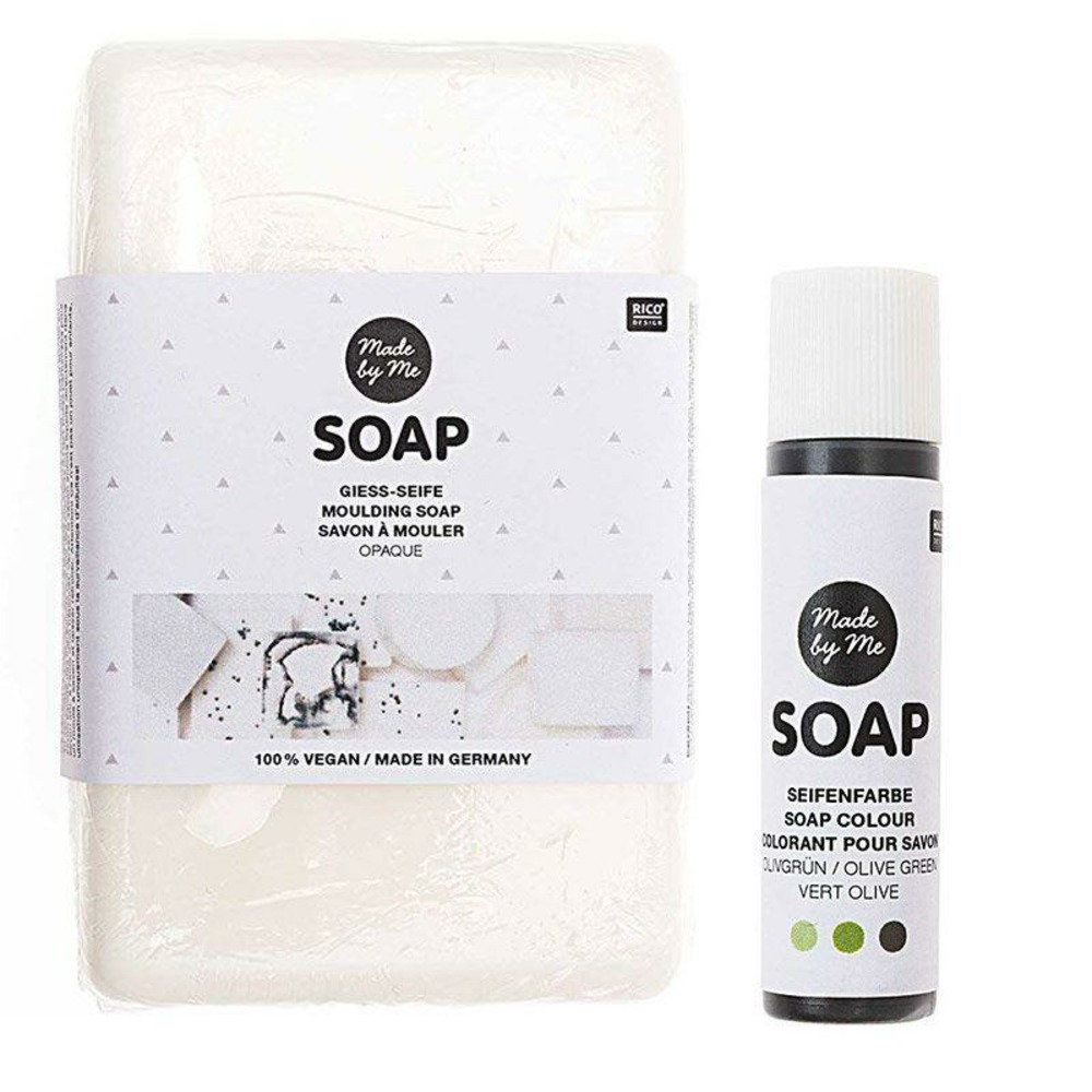 Savon à mouler opaque vegan 250 g + colorant vert olive