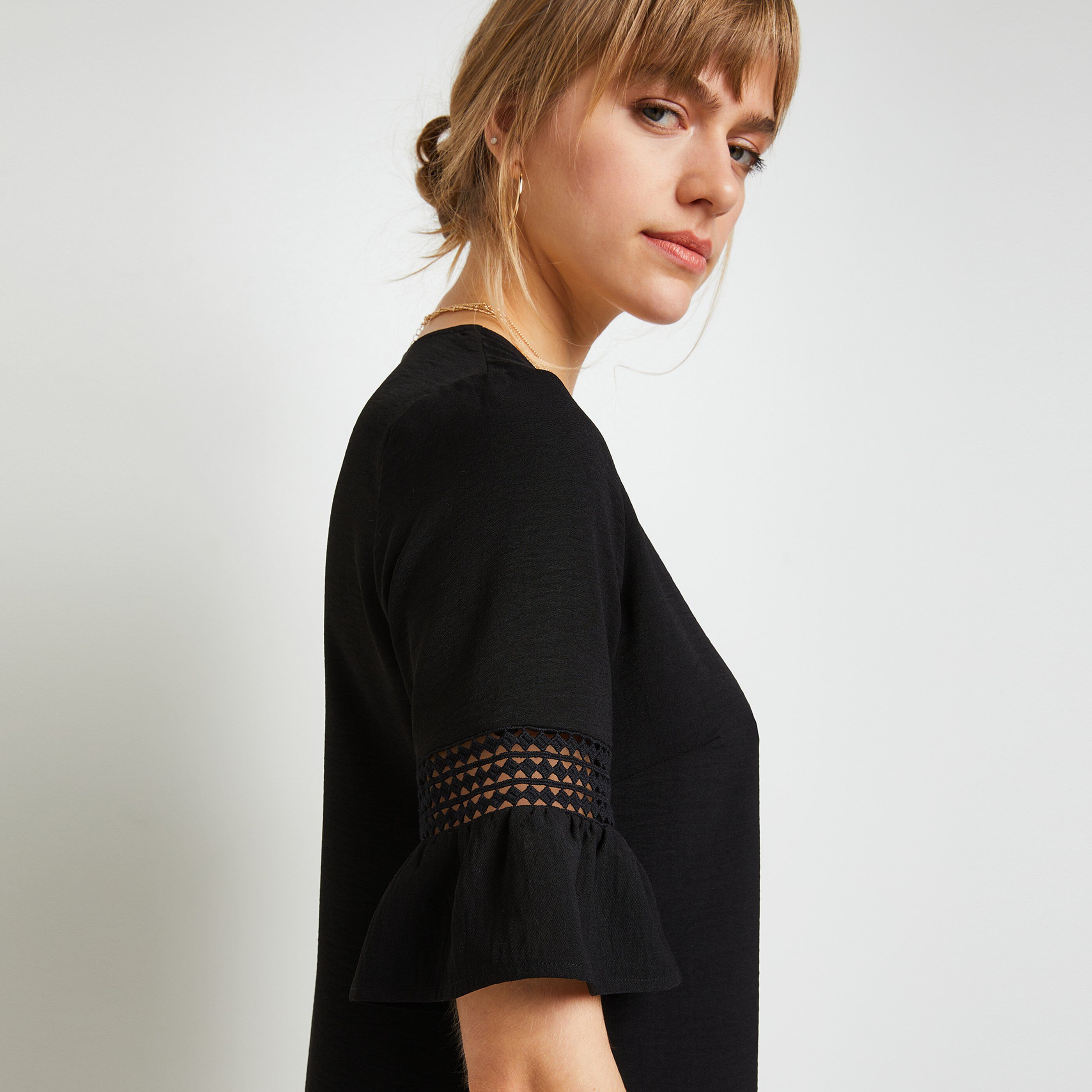 Robe droite femme - NOIR