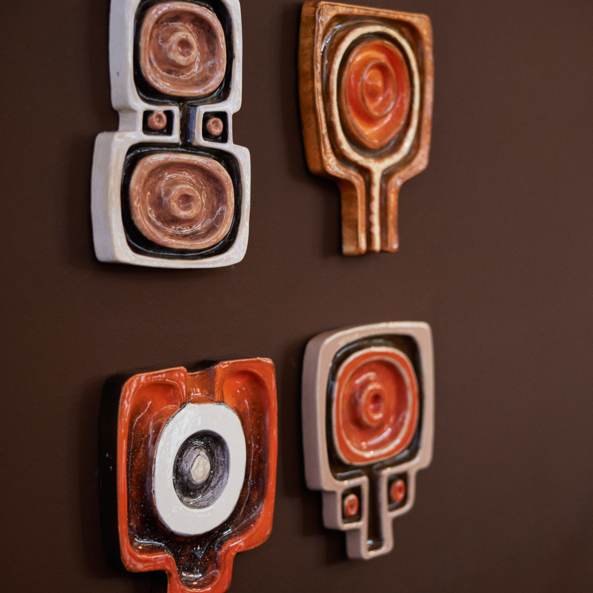 Wall art ceramic corsage