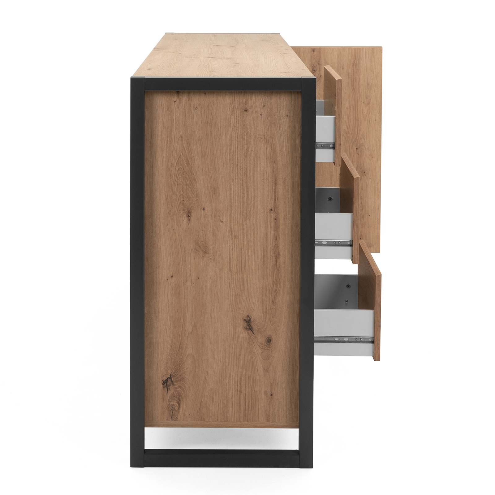 Kommode DENVER - Artisan Eiche-anthrazit - 160 cm
