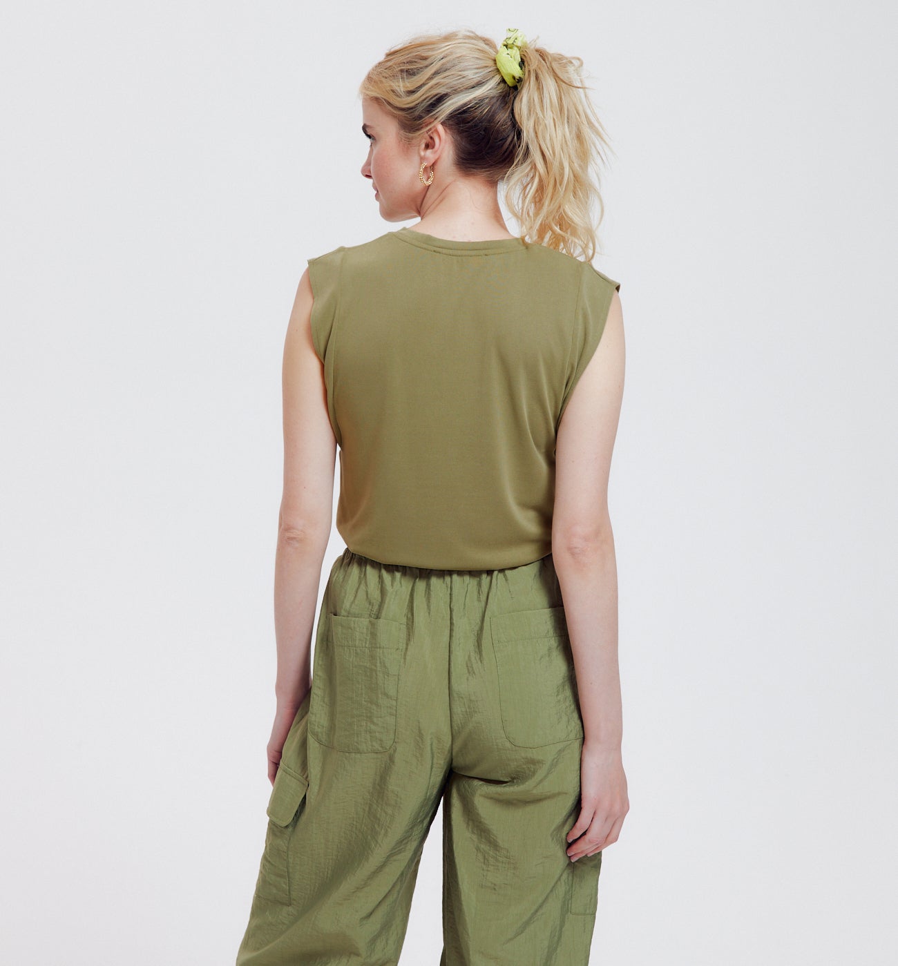 T-shirt sans manches Femme - Kaki