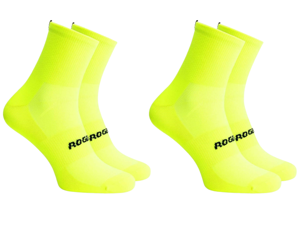 Rogelli Essential 2-Pack Strømper, Fluor