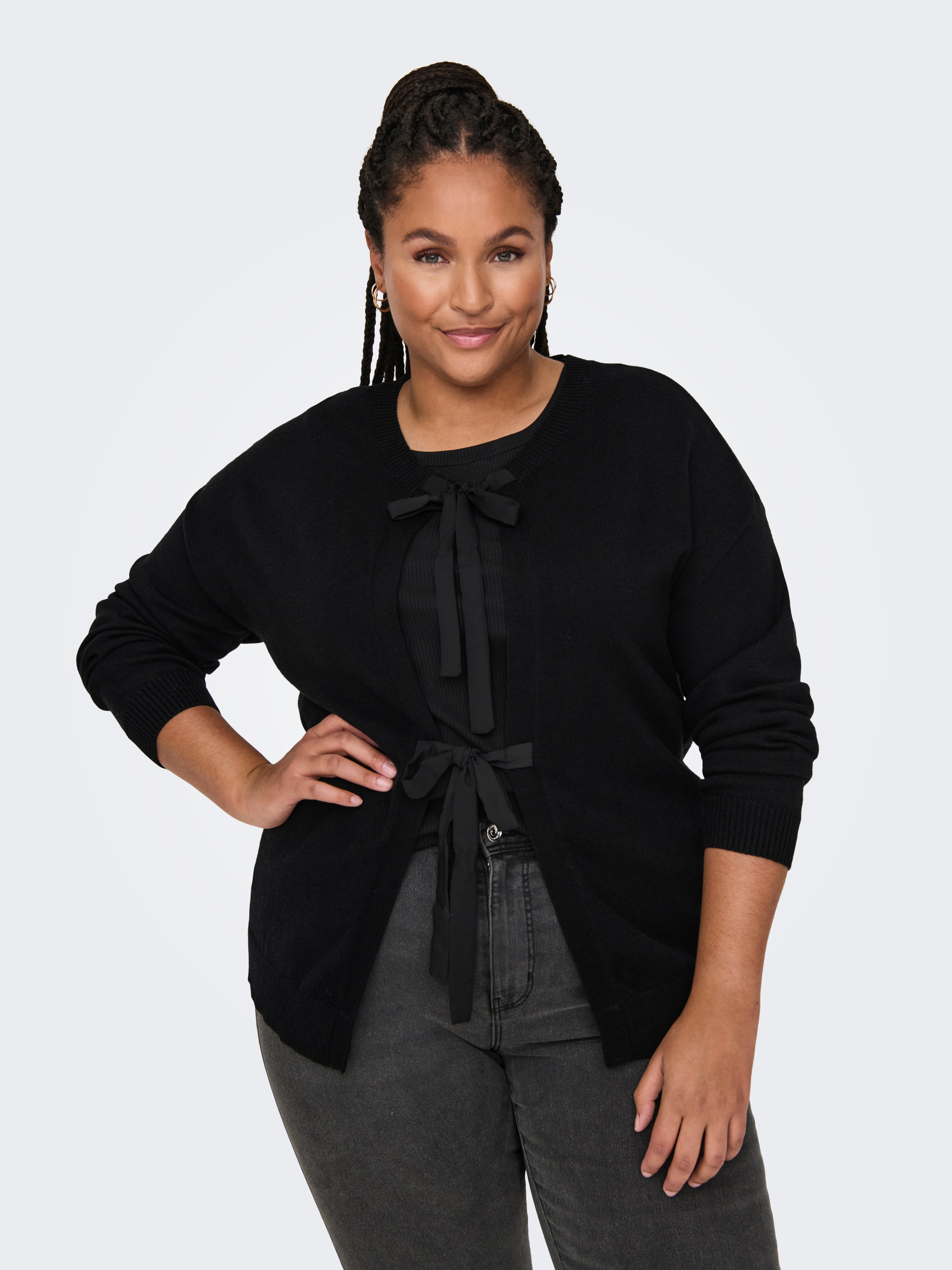 CARLOTTIE Strickjacke Black