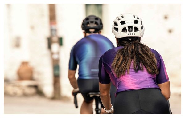 Maillot Manches Courtes Velo Rogelli Aurora - Femme - Violet/Rose