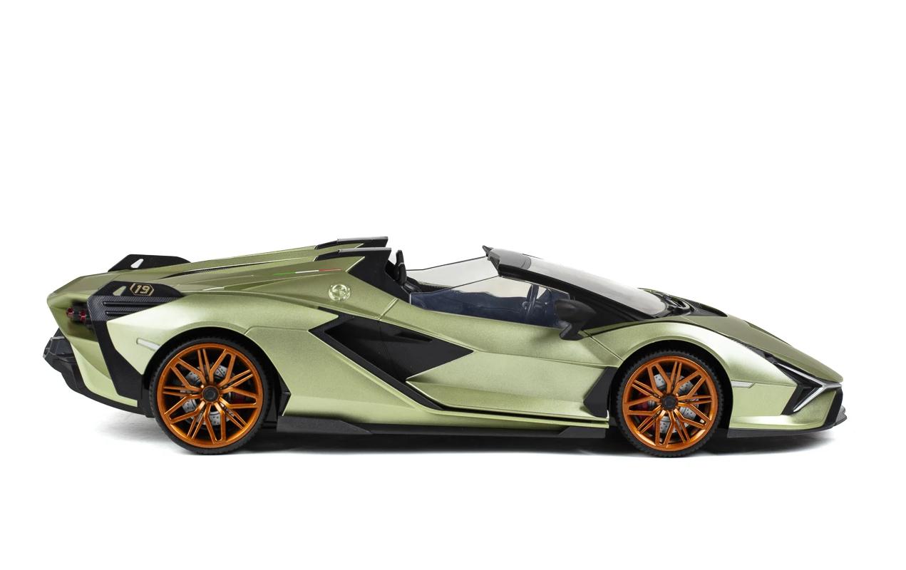 Auto Lamborghini Sian mit Licht, Grün, 1:12Ferngesteuerter Sportwagen mit Licht für Kinder ab 6 Jahren