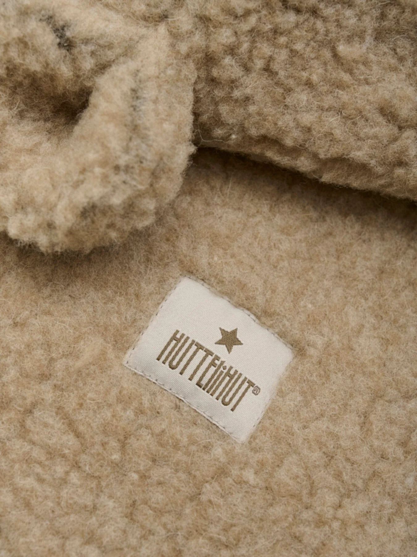 Huttelihut Balaclava Ears Wool Teddy cobblestone
