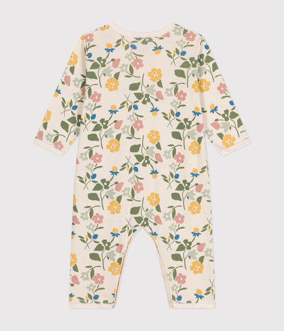 Pyjama sans pieds imprimé en coton motif fleurs bébé