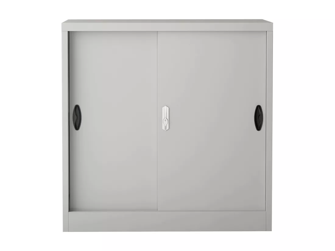 Casier de bureau armoire grise 90 x 40 x 90 cm 03_0008814