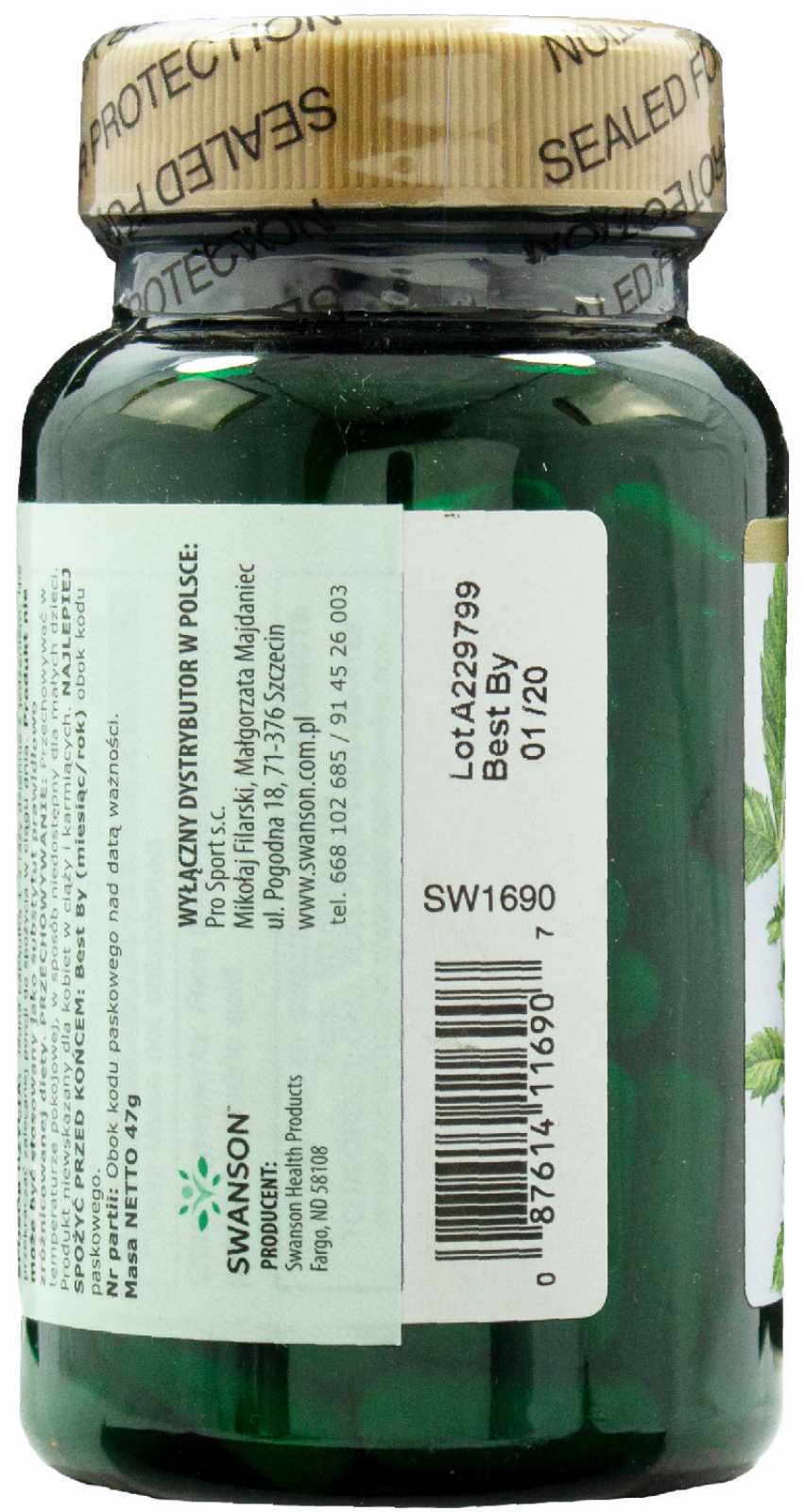 Swanson Bacopa Monniera de espectro completo 50mg 90 cápsulas