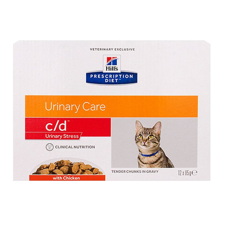 Chat c/d Urinary Stress poulet 12x85g