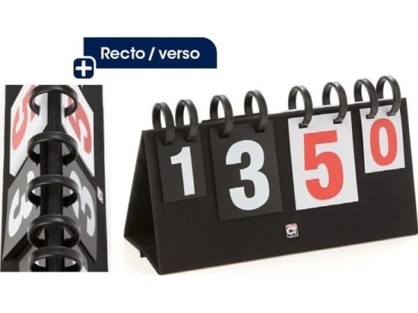 Tremblay Score table TREMBLAY AR029 44 x21cm, 0-30 large numbers, 0-5 small numbers