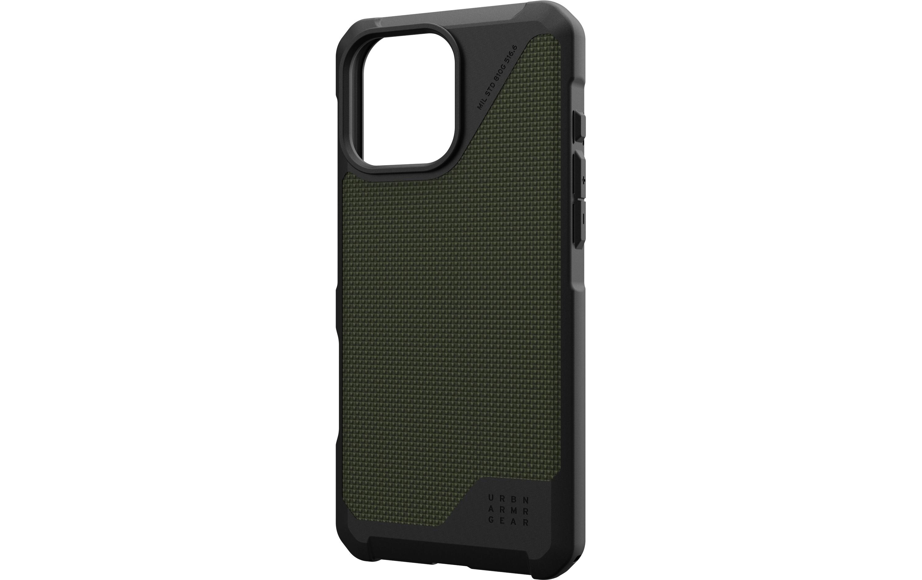 Back Cover Metropolis LT iPhone 16 Pro Max Kevlar OliveSchutzhülle für das Apple iPhone 16 Pro Max