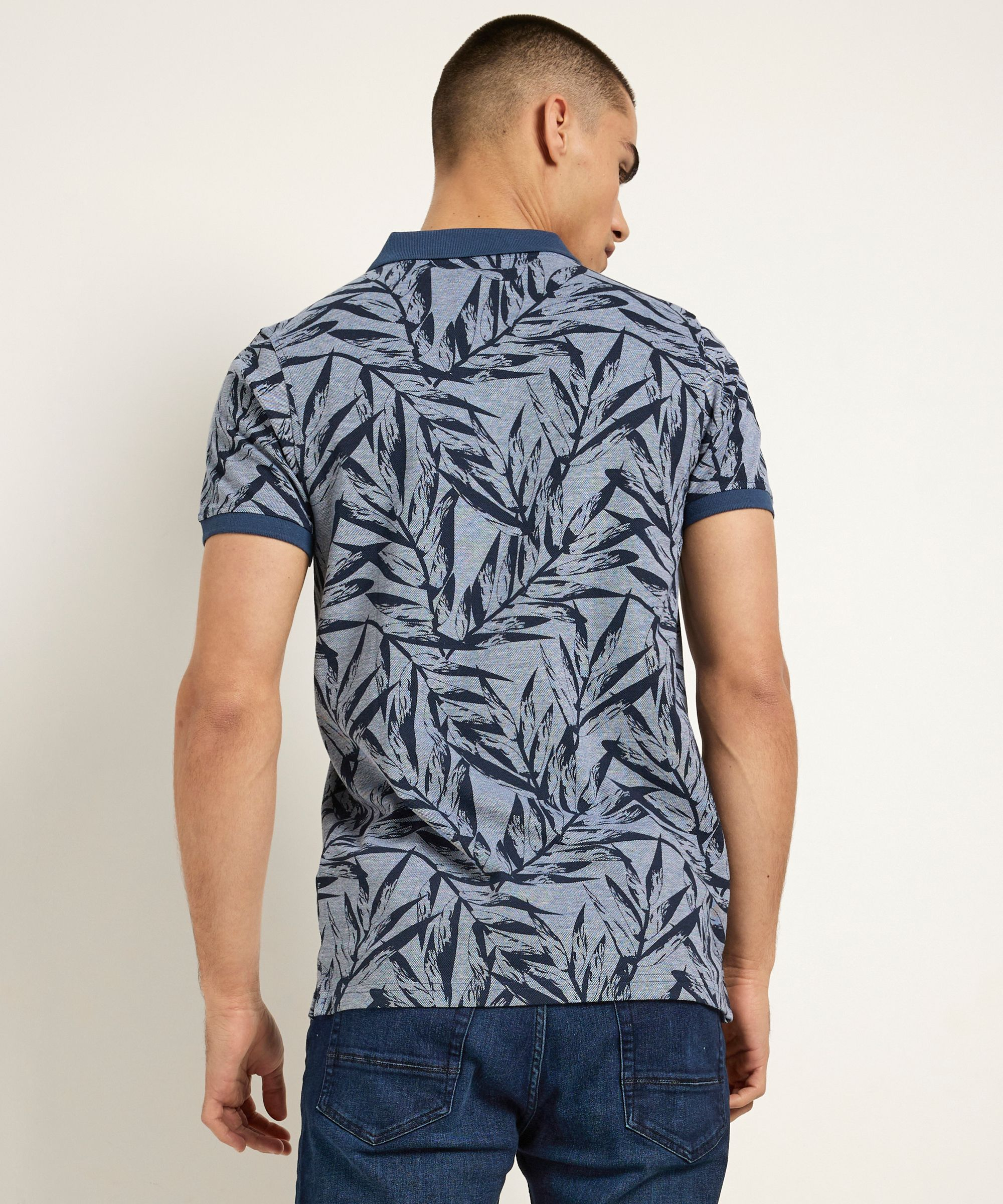 polo met bladprint