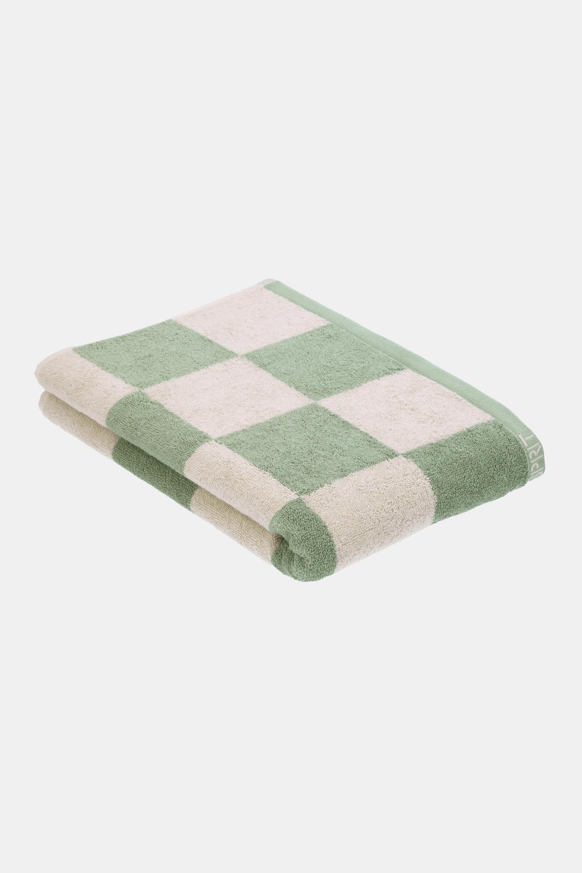 Drap de bain à carreaux, 100% coton