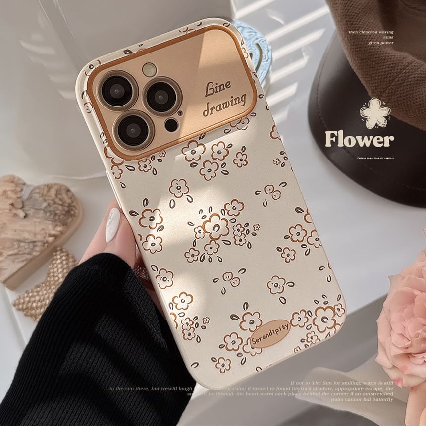 Mobby - Bloemen telefoonhoesje - iPhone 16 Pro Max / 16 Pro / 16 Plus / 16 / 15 Pro Max / 15 Pro / 15 Plus / 15 / 14 Pro Max / 14 Pro / 14 Plus / 14 / 13 Pro Max / 13 Pro / 13