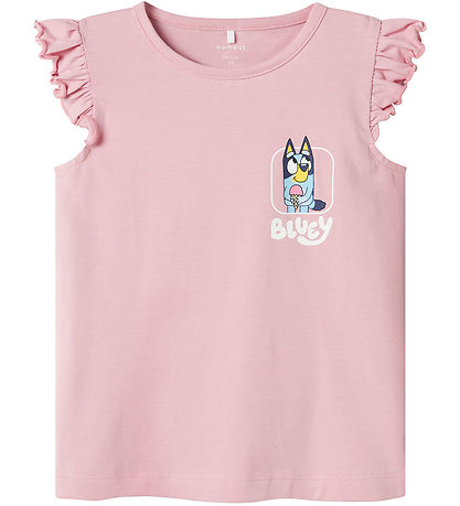 Name It T-Shirt - NmfMuru - Blau - Cameo Pink