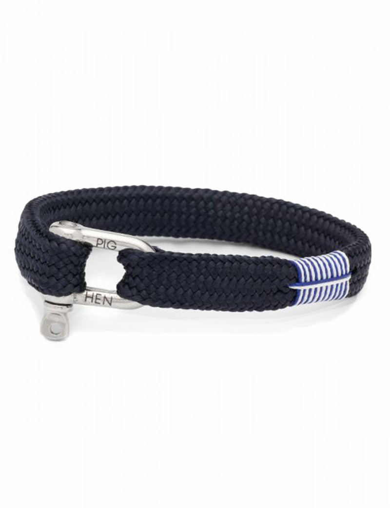 PIG & HEN BRACELET SHARP SIMON NAVY/SILVER